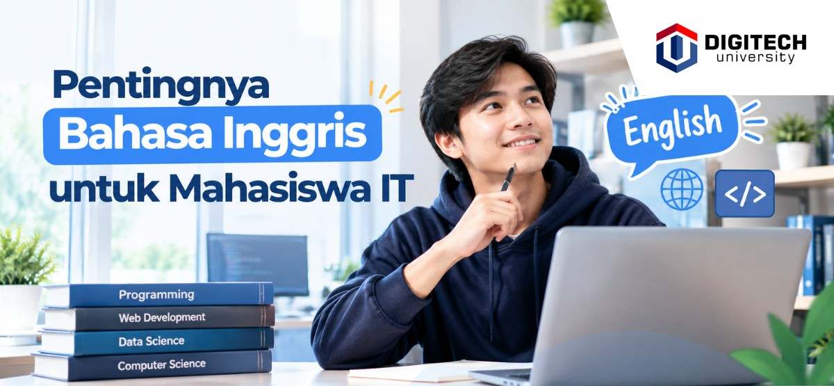 thumbnail article digitech university: Pentingnya Bahasa Inggris untuk Mahasiswa IT Universitas Swasta di Bandung